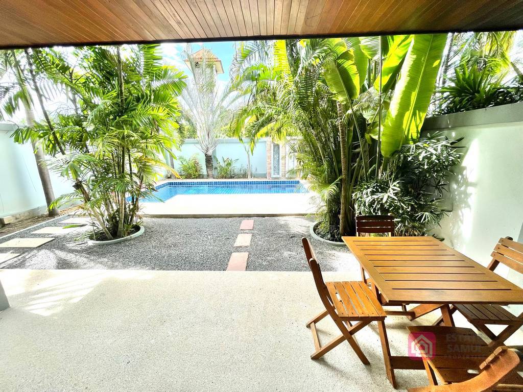 bangrak private pool villa, long term rental, koh samui