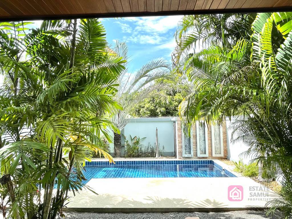 bangrak private pool villa, long term rental, koh samui