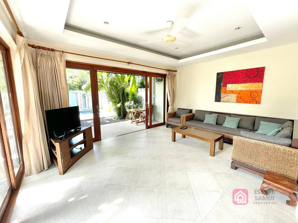 bangrak private pool villa, long term rental, koh samui