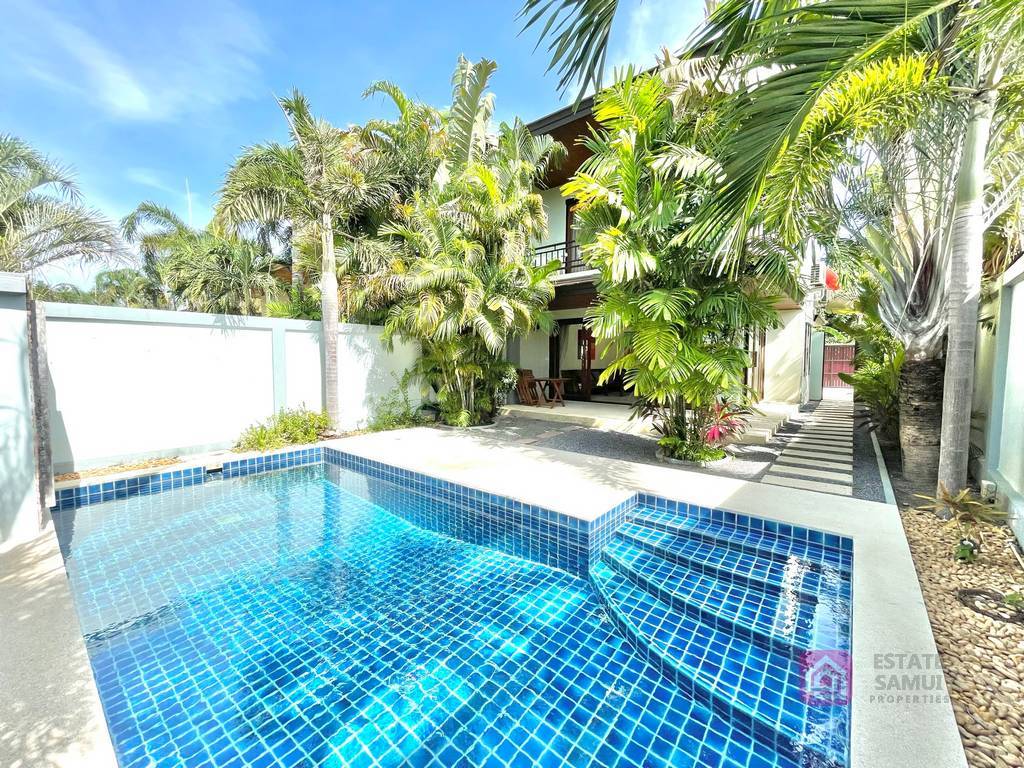 bangrak private pool villa, long term rental, koh samui