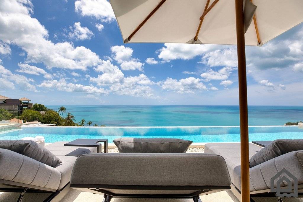 Panoramic Sea View Luxury Villa, koh samui