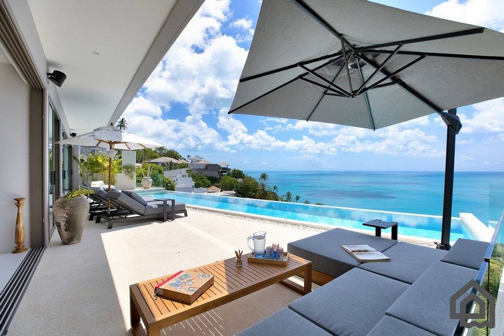 Panoramic Sea View Luxury Villa, koh samui