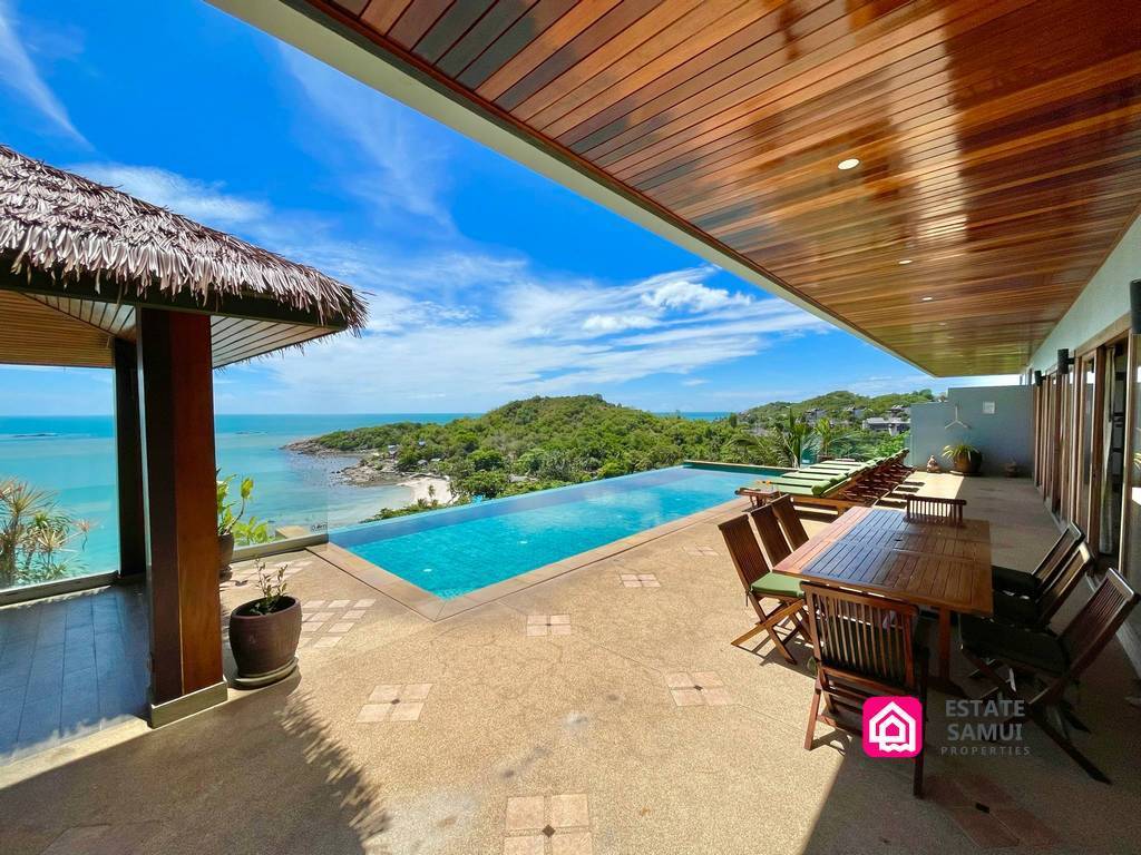 baan talay sai, 5 Bedroom Luxury Sea View Villa, koh samui