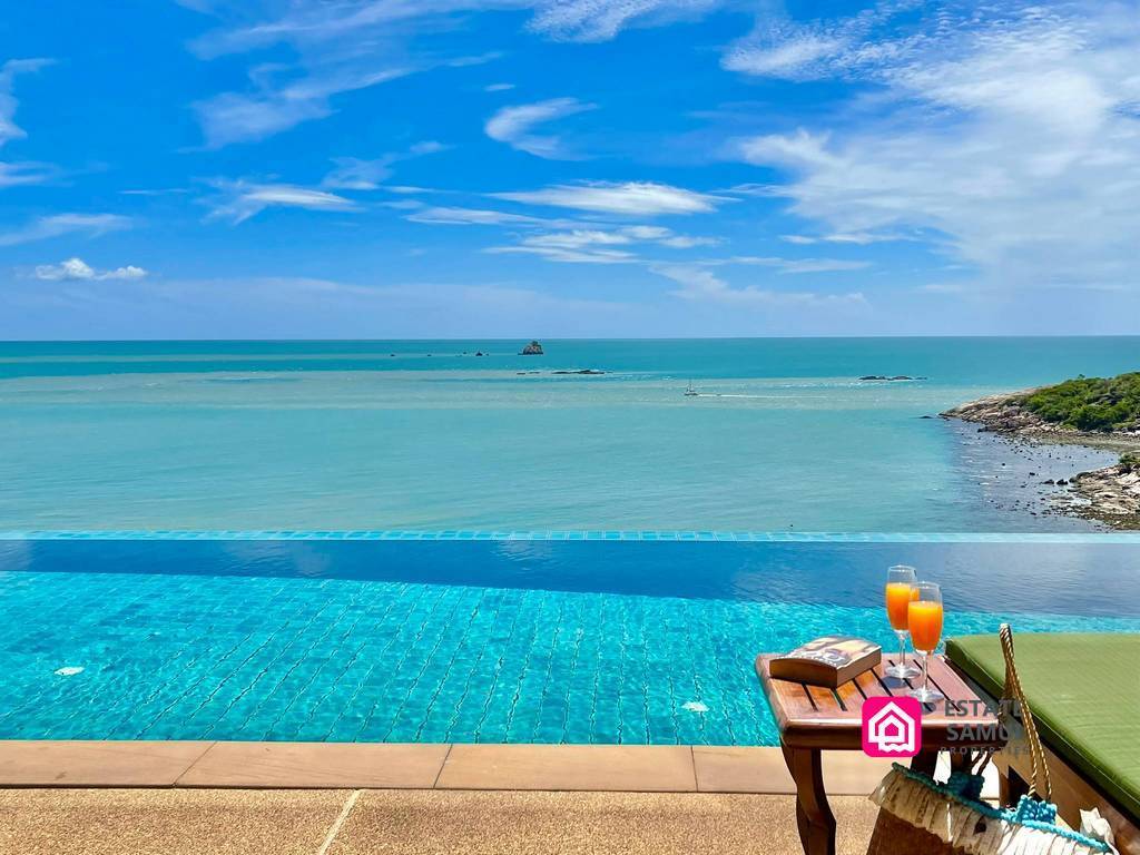 baan talay sai, 5 Bedroom Luxury Sea View Villa, koh samui