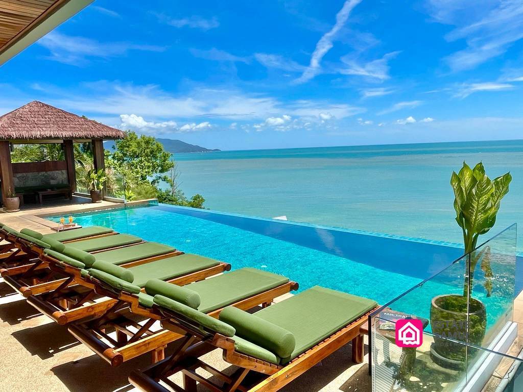 baan talay sai, 5 Bedroom Luxury Sea View Villa, koh samui