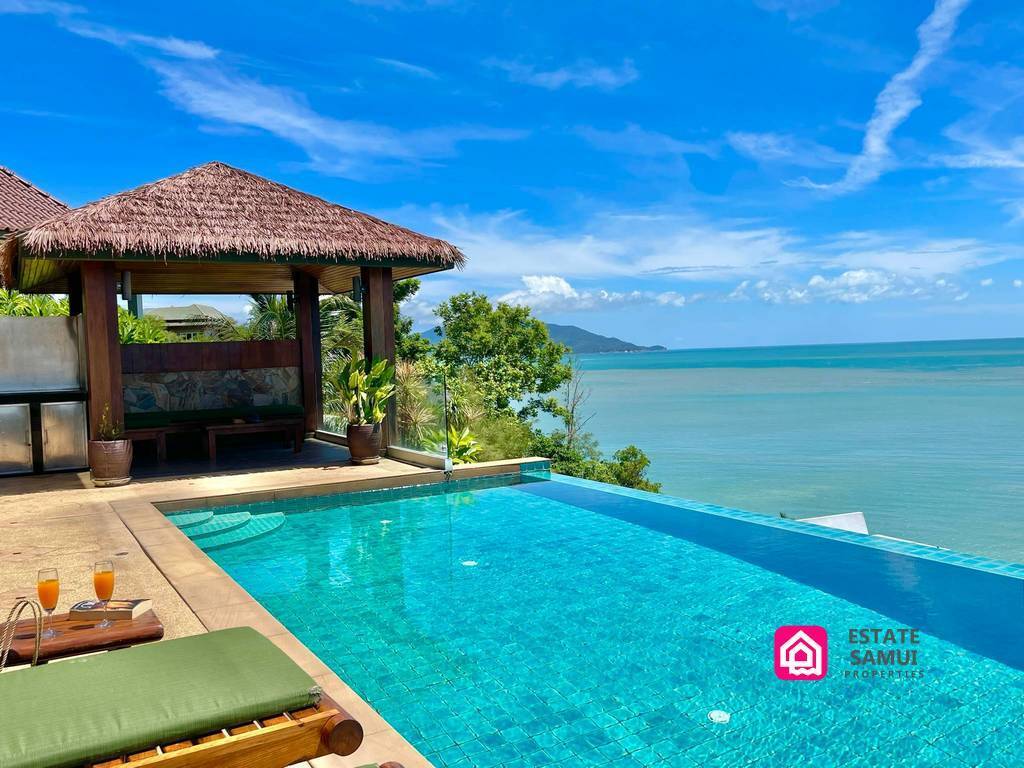 baan talay sai, 5 Bedroom Luxury Sea View Villa, koh samui