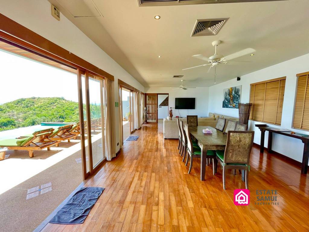 baan talay sai, 5 Bedroom Luxury Sea View Villa, koh samui