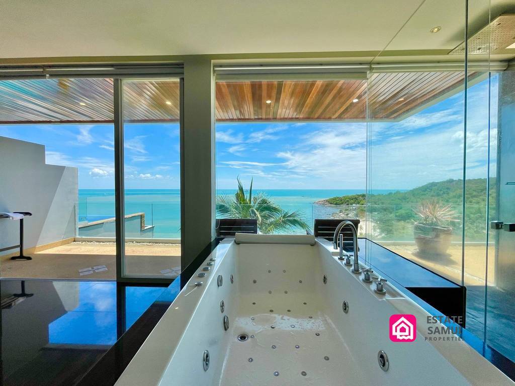 baan talay sai, 5 Bedroom Luxury Sea View Villa, koh samui