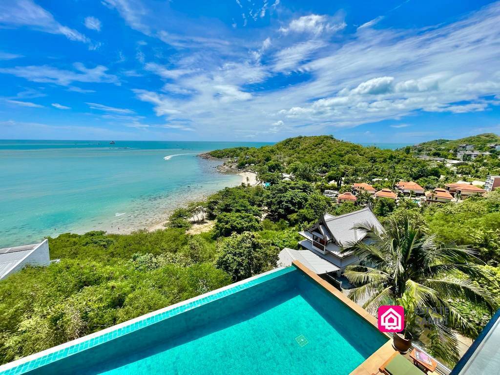 baan talay sai, 5 Bedroom Luxury Sea View Villa, koh samui