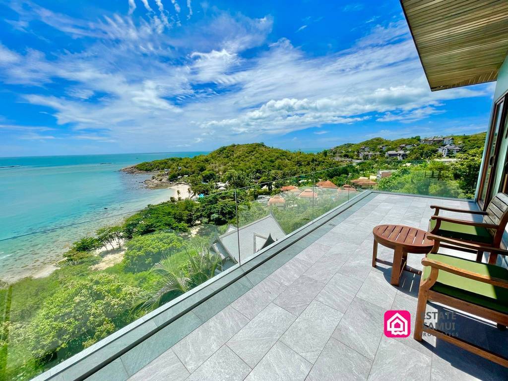 baan talay sai, 5 Bedroom Luxury Sea View Villa, koh samui