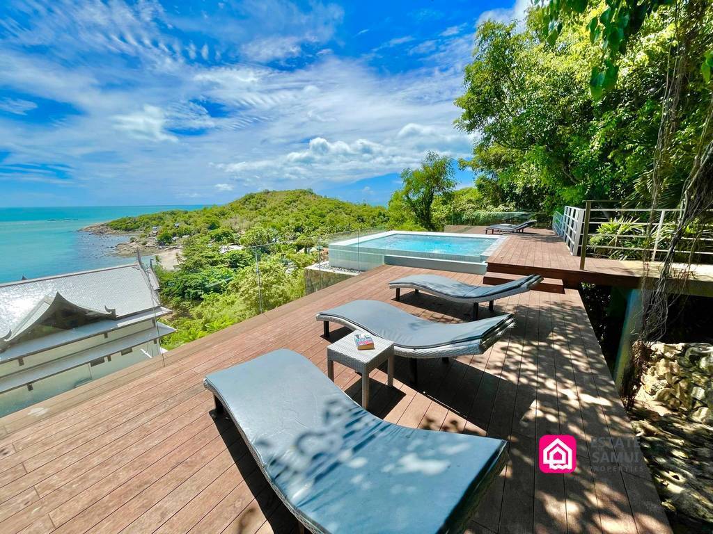 baan talay sai, 5 Bedroom Luxury Sea View Villa, koh samui