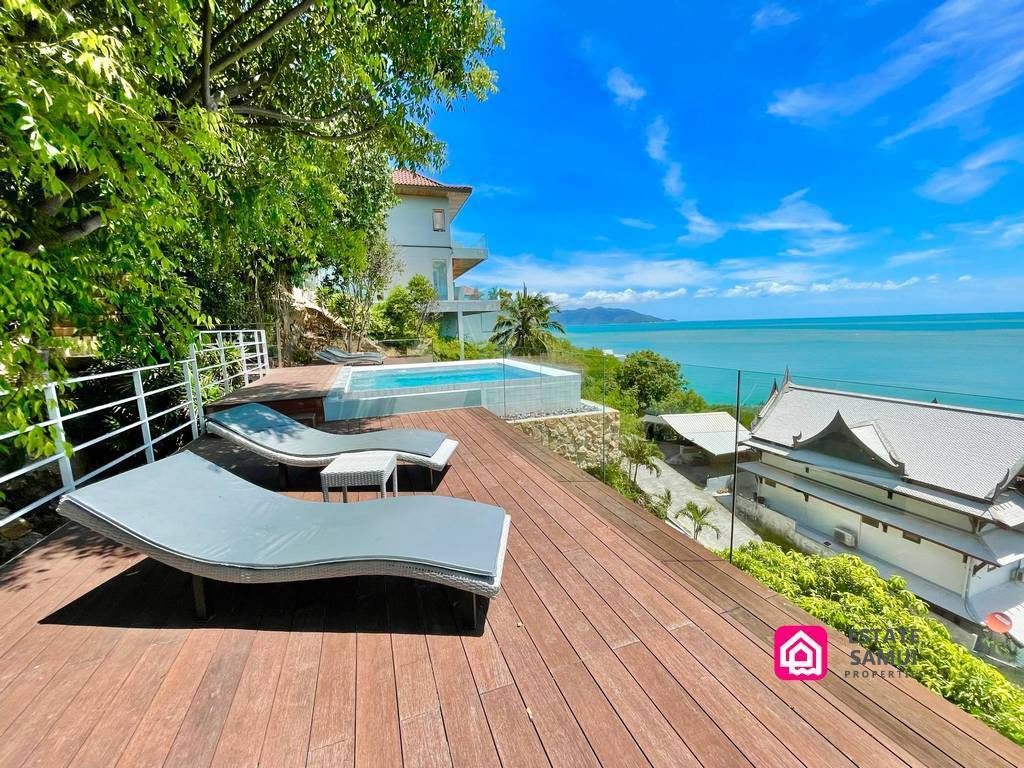 baan talay sai, 5 Bedroom Luxury Sea View Villa, koh samui