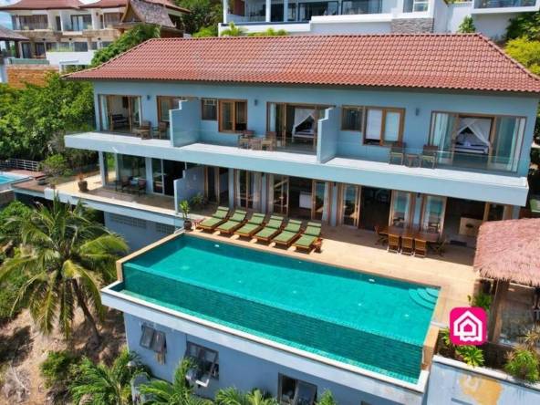 baan talay sai, 5 Bedroom Luxury Sea View Villa, koh samui
