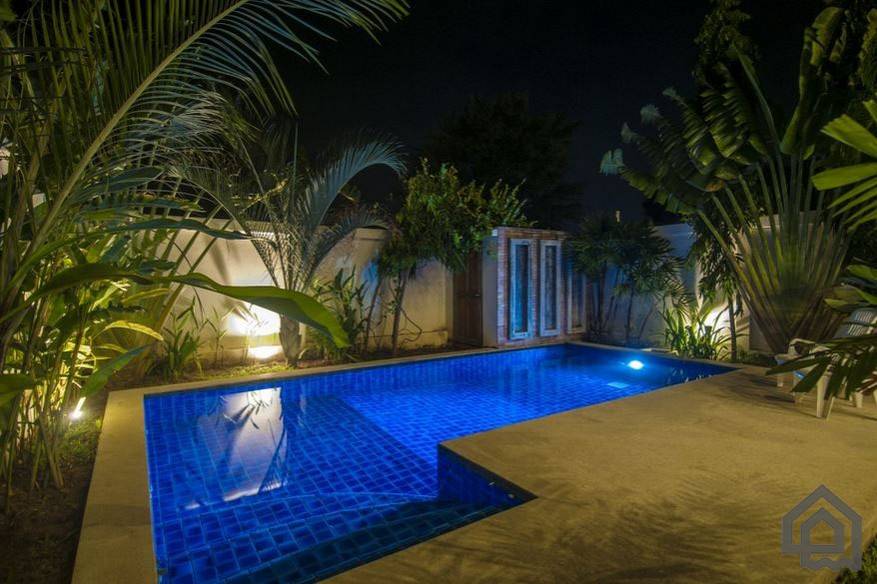 pool at night