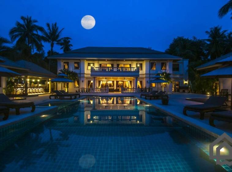 Private Beachfront Sunset Villa and Resort For Sale Taling Ngam, Koh Samui
