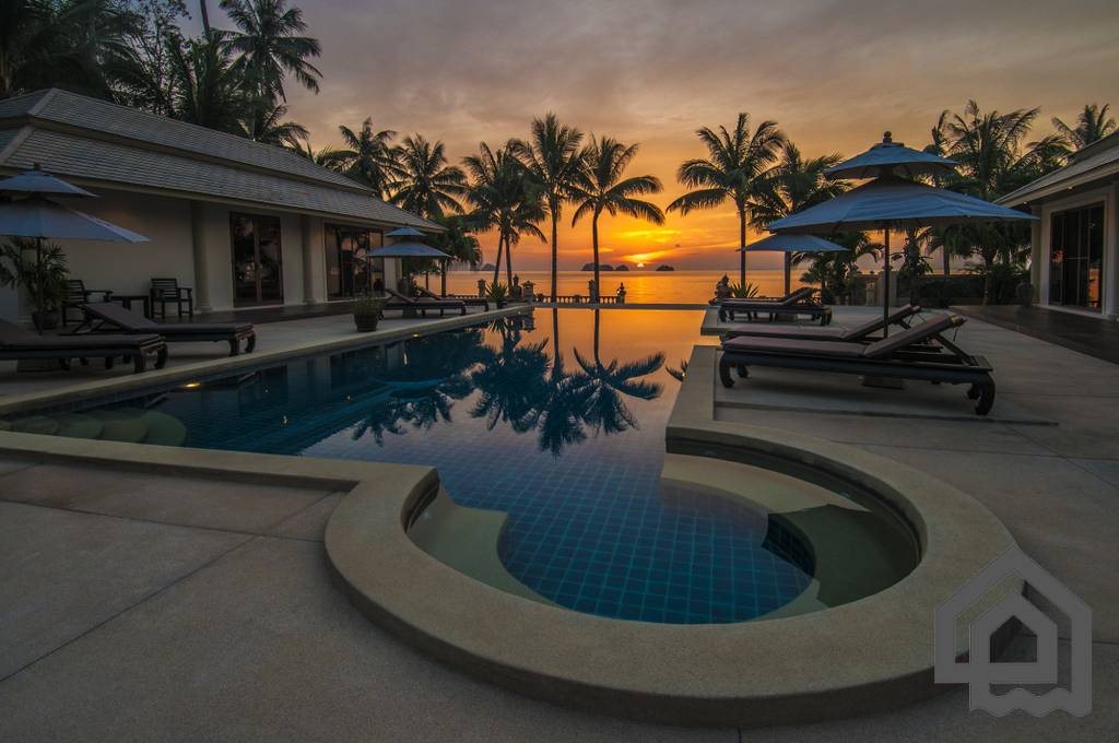 Private Beachfront Sunset Villa and Resort For Sale Taling Ngam, Koh Samui