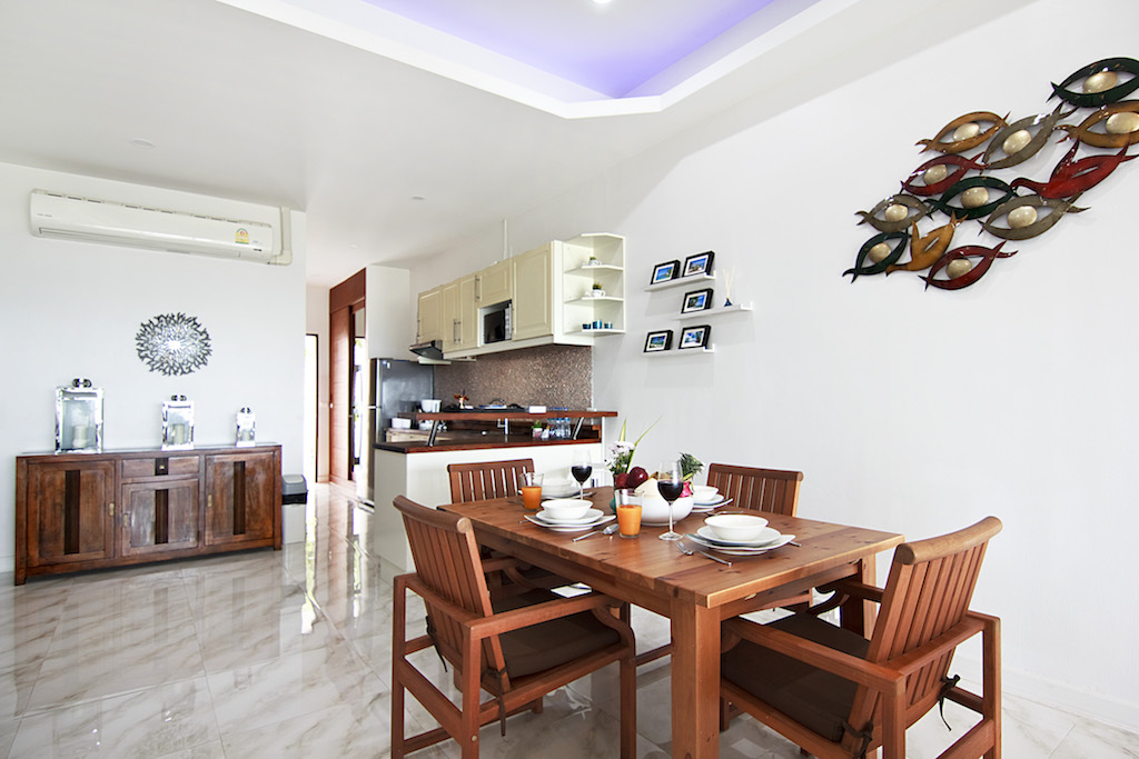 kitchen with dining area