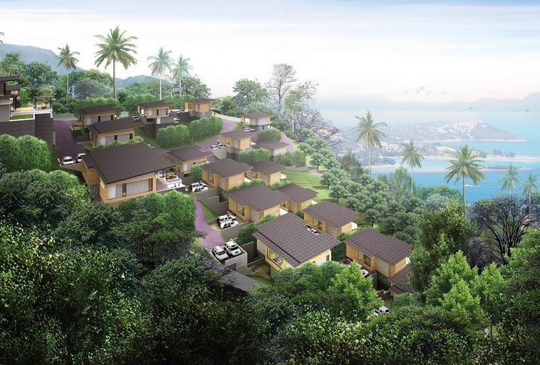 Saitara Peak 4-Bedroom Sea View Villas For Sale, Koh Samui