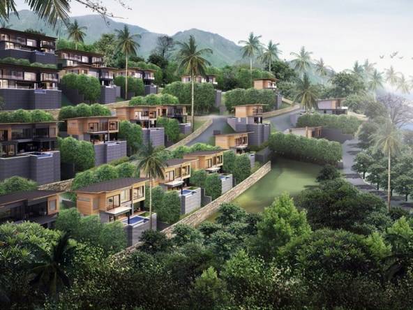 Saitara Peak 4-Bedroom Sea View Villas For Sale, Koh Samui