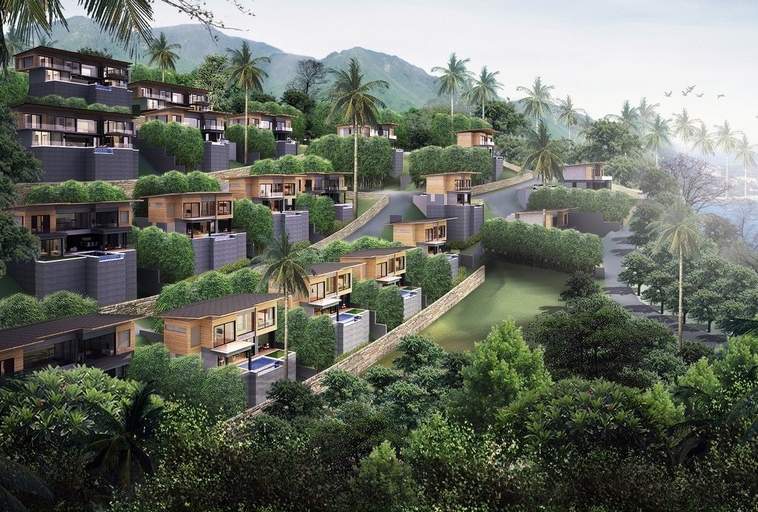 Saitara Peak 4-Bedroom Sea View Villas For Sale, Koh Samui