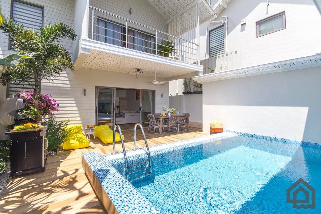 beachside modern villa for sale, koh samui