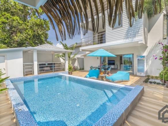 modern beachside villa for sale, koh samui