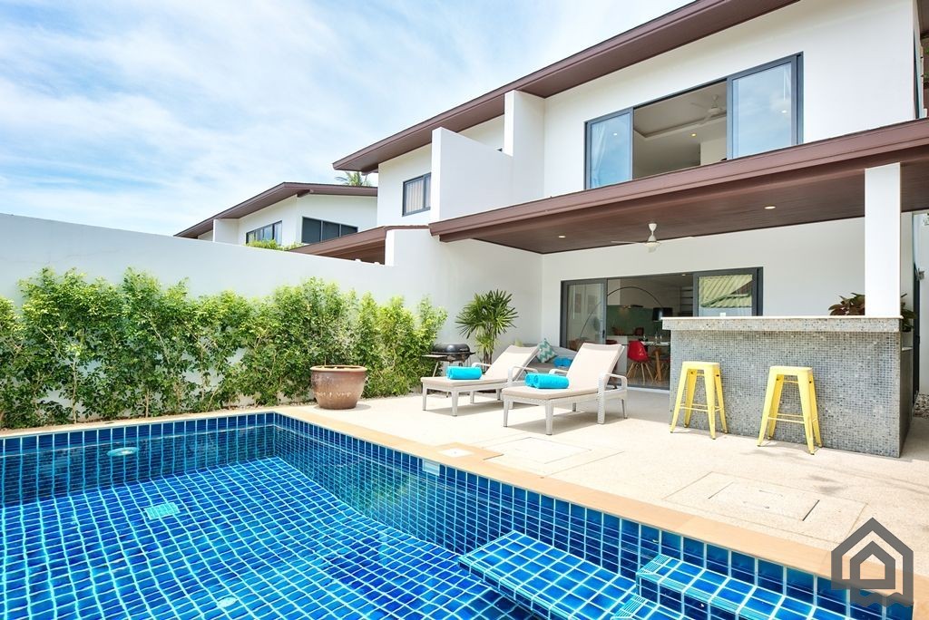 luxury garden pool villa for sale, koh samui