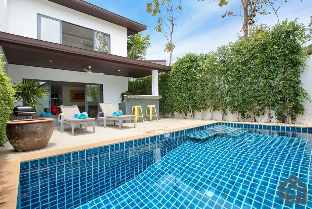 luxury garden pool villa for sale, koh samui