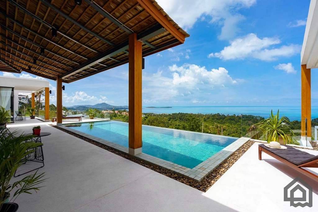 villa with panoramic view for sale, koh samui