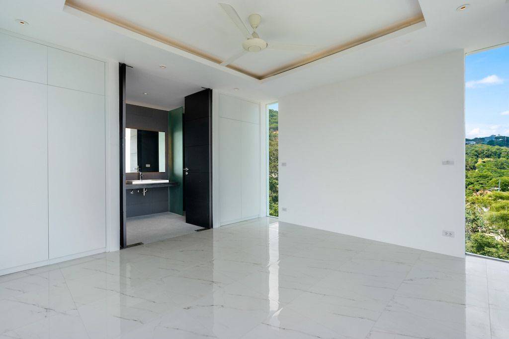 contemporary bophut sea view villa, koh samui