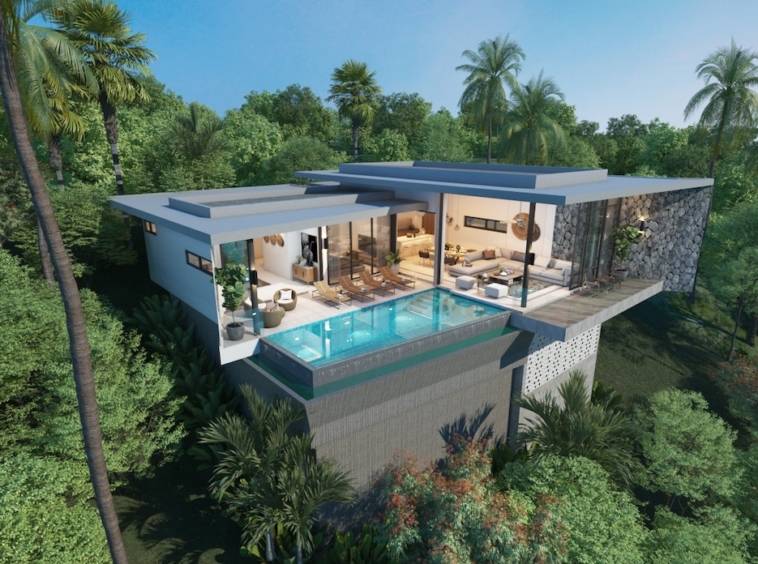modern off-plan villa for sale, koh samui