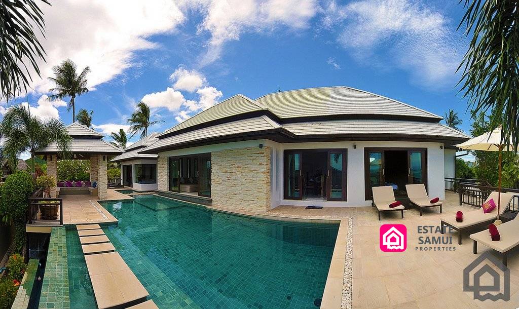 Koh Samui Bophut Sea View Villa For Sale