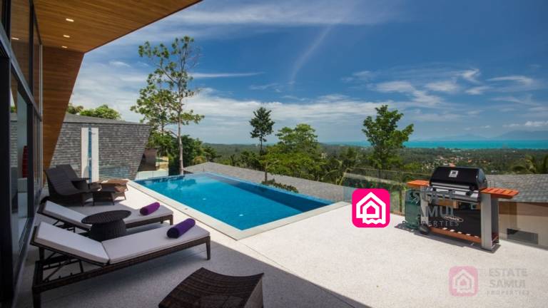 sea view luxury villa for sale, koh samui