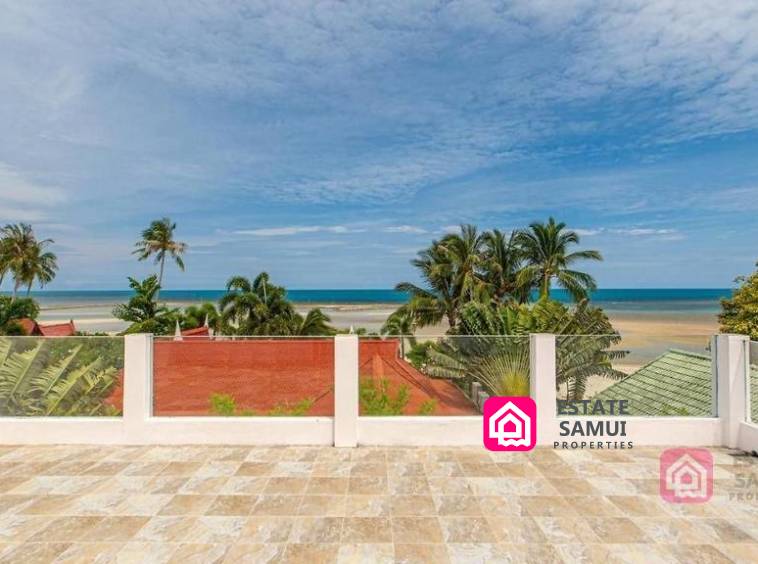 beachside pool villa for sale, koh samui