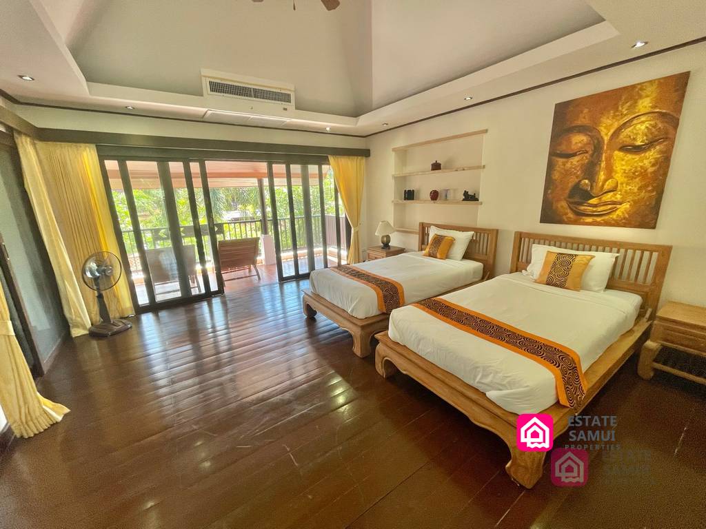 beachside pool villa for sale, koh samui