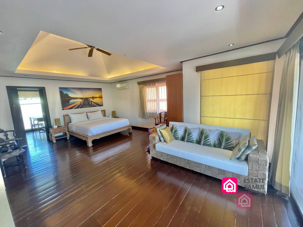 beachside pool villa for sale, koh samui