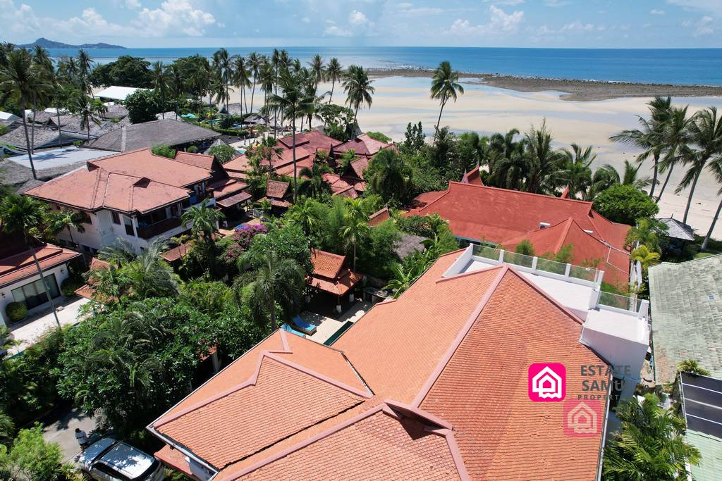 beachside pool villa for sale, koh samui