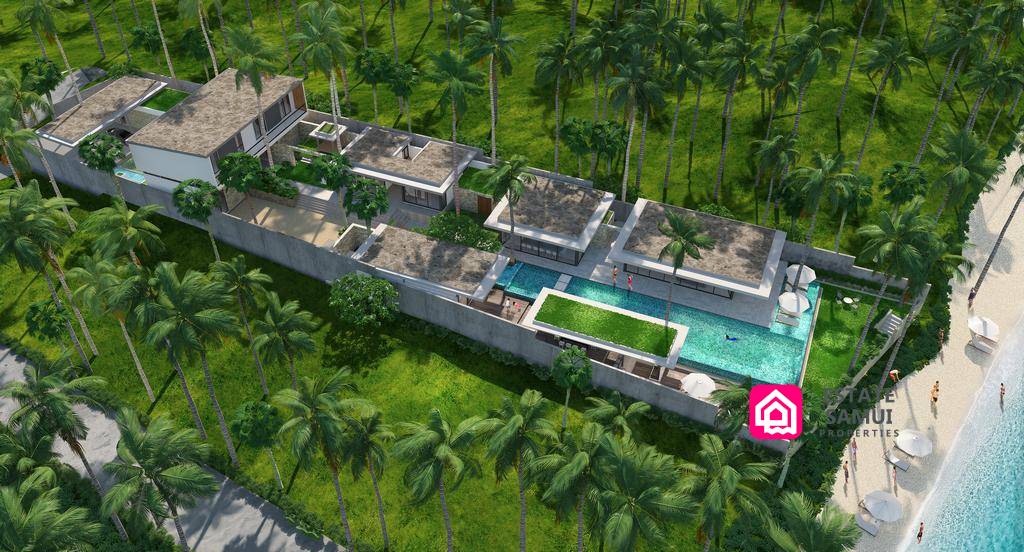 luxury beach villa for sale, koh samui, sea clusion