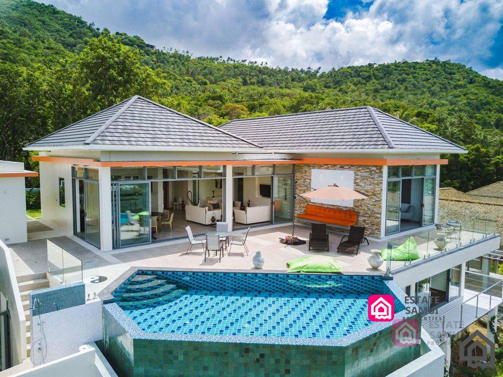 Luxury 5 Bedroom Sea View Villa For Sale Bophut, Koh Samui