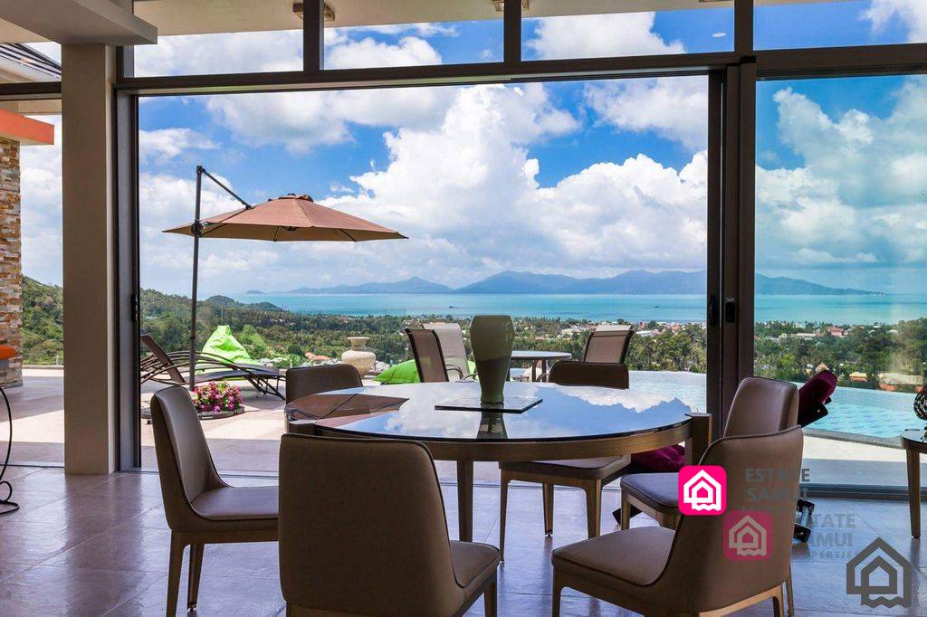 Luxury 5 Bedroom Sea View Villa For Sale Bophut, Koh Samui