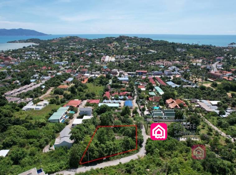Hillside Land For Sale with Sea Views & Easy Access Koh Samui Land
