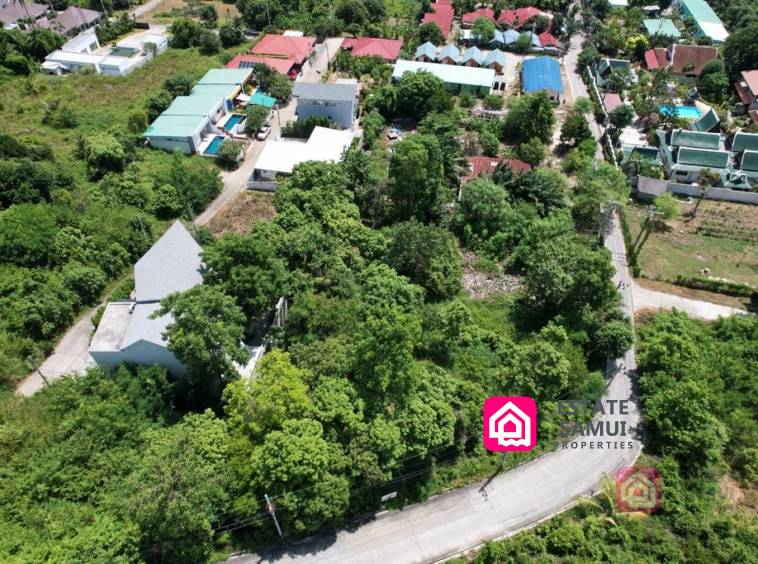 Hillside Land For Sale with Sea Views & Easy Access Koh Samui Land