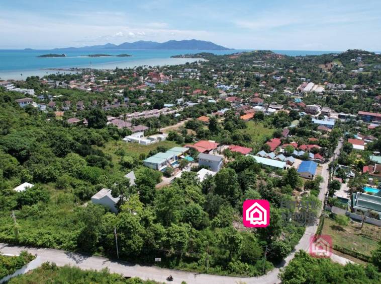 Hillside Land For Sale with Sea Views & Easy Access Koh Samui Land