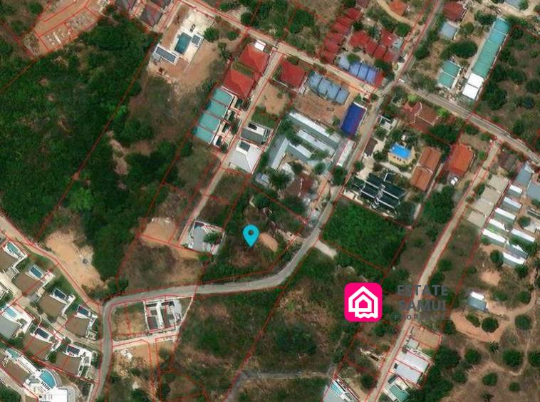 Hillside Land For Sale with Sea Views & Easy Access Koh Samui Land