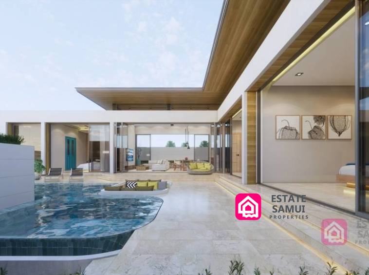 contemporary pool villas for sale, koh samui