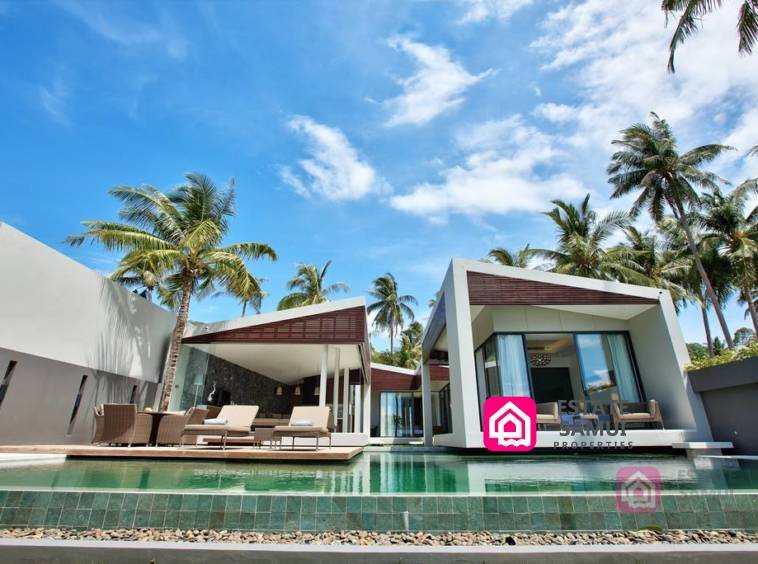 laem noi beachfront villa for sale