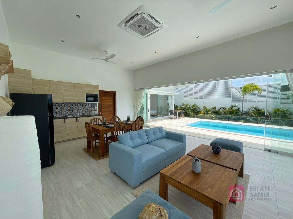 modern bophut pool villa, koh samui