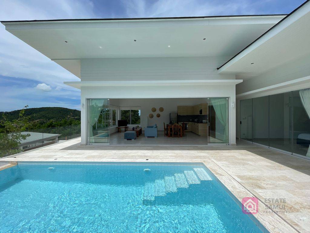 modern bophut pool villa, koh samui