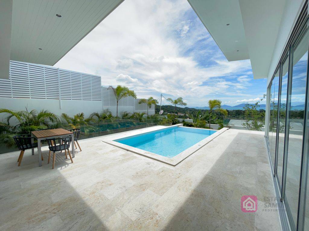 modern bophut pool villa, koh samui