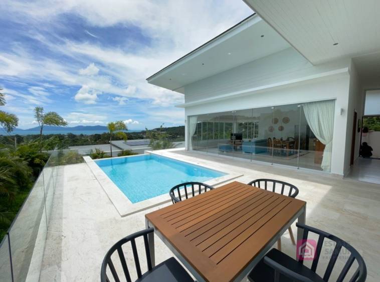 modern bophut pool villa, koh samui